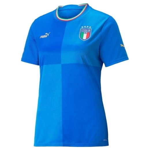 Camiseta Italia 1ª Kit Mujer 2022 Azul